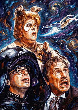 Spaceballs Van Gogh Style Painting