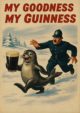 My Goodness My Guinness Vintage Ad