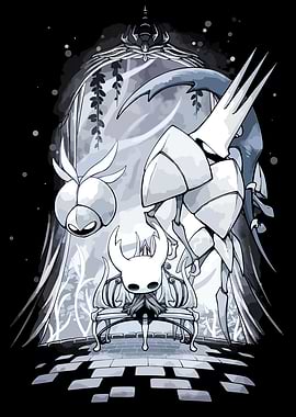 Hollow Knight characters illustration