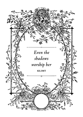 Floral Skull Frame with Text