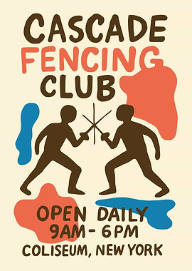 Cascade Fencing Club Poster