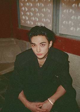 Hyunjin in Black Suit