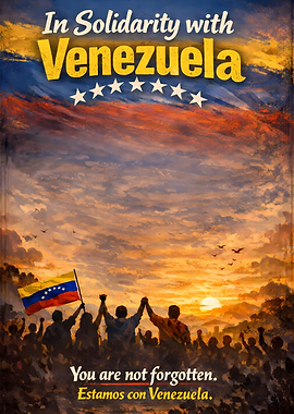 In Solidarity with Venezuela Poster