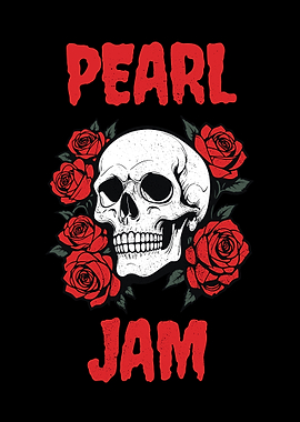 Pearl Jam Skull and Roses