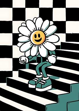 Daisy Character on Stairs