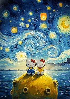 Hello Kitty Starry Night