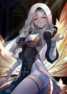 Girl with Butterflies