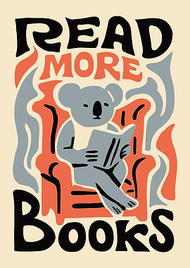 Read More Books Koala Poster