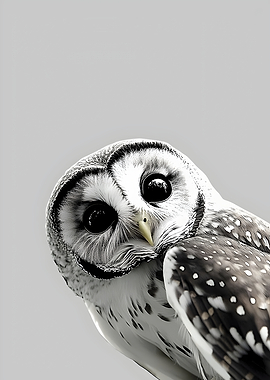 Close-up of a Spotted Owl