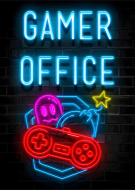 Gamer Office Neon Sign