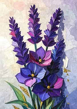 Floral Arrangement with Lavender and Flowers