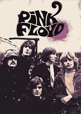 Pink Floyd Band Portrait Poster