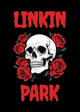 Linkin Park Skull and Roses