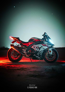 BMW S 1000 RR Motorcycle Poster