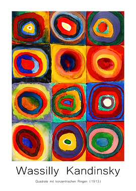 Wassily Kandinsky: Squares with Concentric Rings