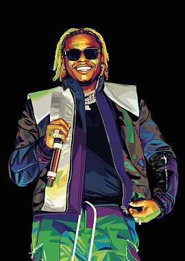 Gunna Portrait Pop Art Style