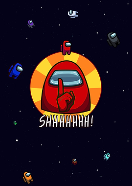 Among Us Shhhhhh! Pixel Art