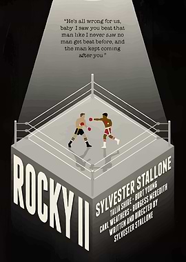 Rocky II Movie Poster Art