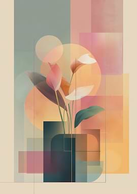 Abstract Floral Still Life