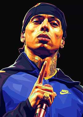 Central Cee Portrait Digital Art