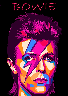 David Bowie Pop Art Portrait