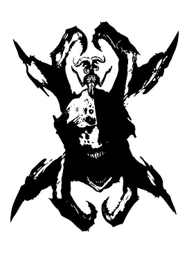 Black and White Sheoldred Illustration