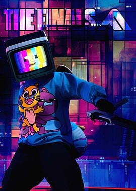 The Finals SA character with TV head