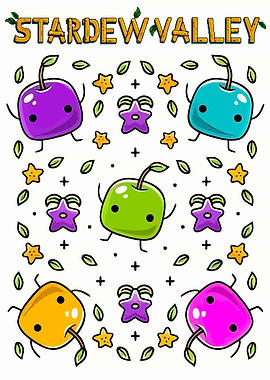 Stardew Valley Fruit Pattern