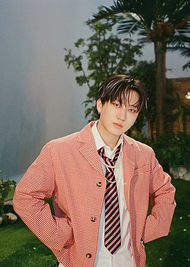 Man in Red Checkered Blazer