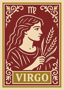 Virgo Zodiac Sign Illustration
