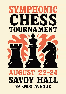 Symphonic Chess Tournament Poster