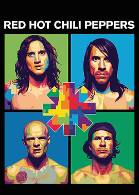 Red Hot Chili Peppers Pop Art
