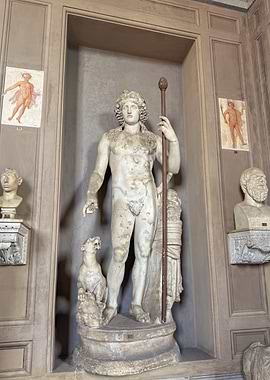 Marble statue of a youthful Dionysus
