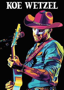 Koe Wetzel Colorful Pop Art Portrait