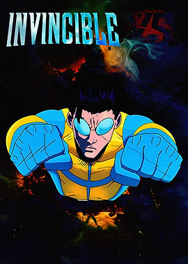 Invincible Vs character flying in space