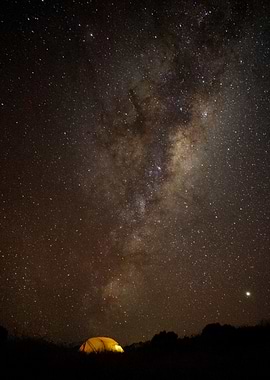 Camping under the Milky Way