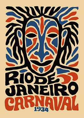 Rio de Janeiro Carnaval 1934 Poster
