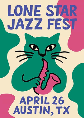 Lone Star Jazz Fest Poster
