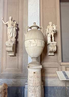 Vatican Museum Statues and Urn
