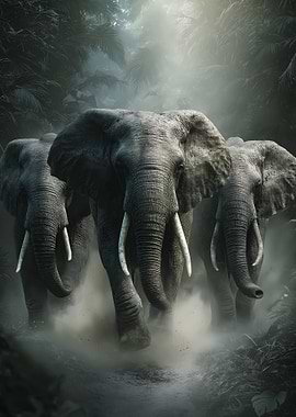 Elephants in the Jungle