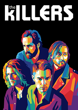 The Killers Band Pop Art Portrait