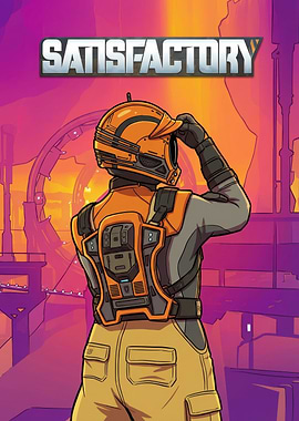 Satisfactory Game Character Illustration