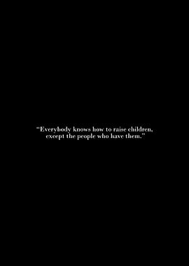 Parenting Quote on Black Background