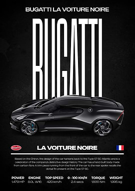 Bugatti La Voiture Noire Poster
