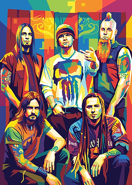 Five Finger Death Punch Band Portrait
