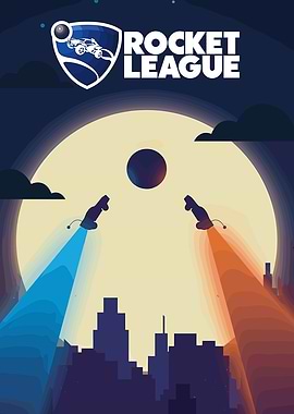 Rocket League Cityscape Digital Art