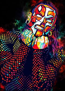 Jeff Hardy Colorful Portrait