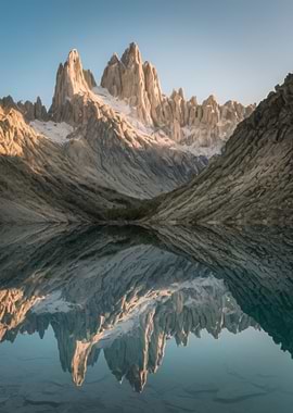 Mountain Reflection in Lake