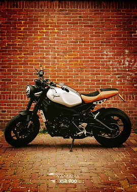 Yamaha XSR 900 Motorcycle Poster