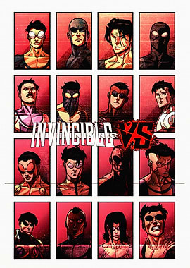 Invincible Vs Comic Book Cover Art